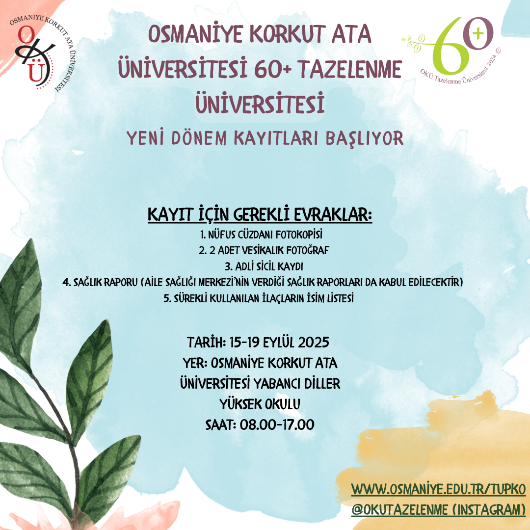2025-2026 Yeni Kayıt Duyurus