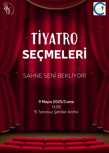 Tiyatro Seçmeleri Sahne Seni Bekliyor