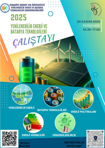 2025 Yenilenebilir Enerji ve Batarya Teknolojileri Çalıştayı