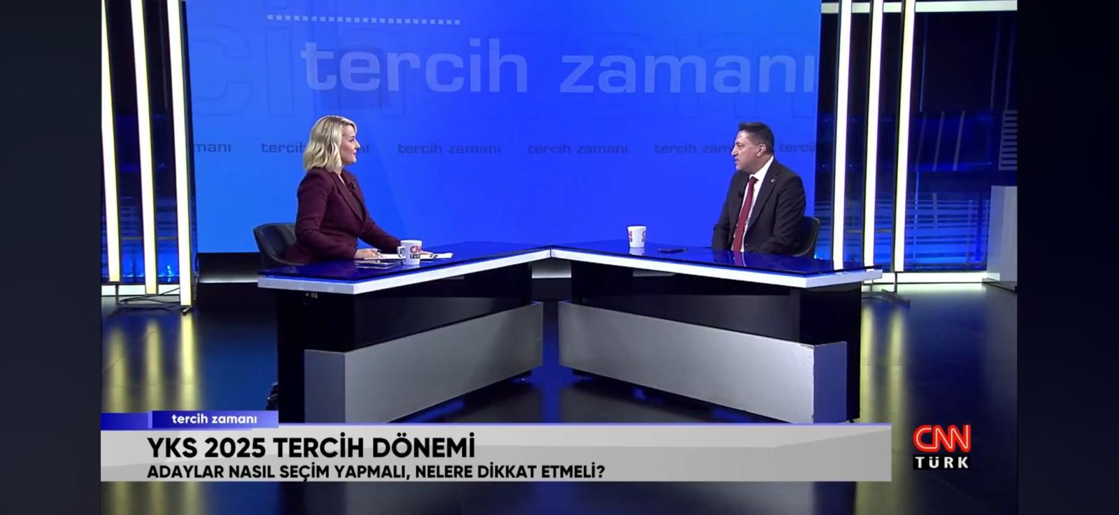 Rektörümüz, Tercih Döneminde Ulusal Kanallarda OKÜ’yü Tanıttı