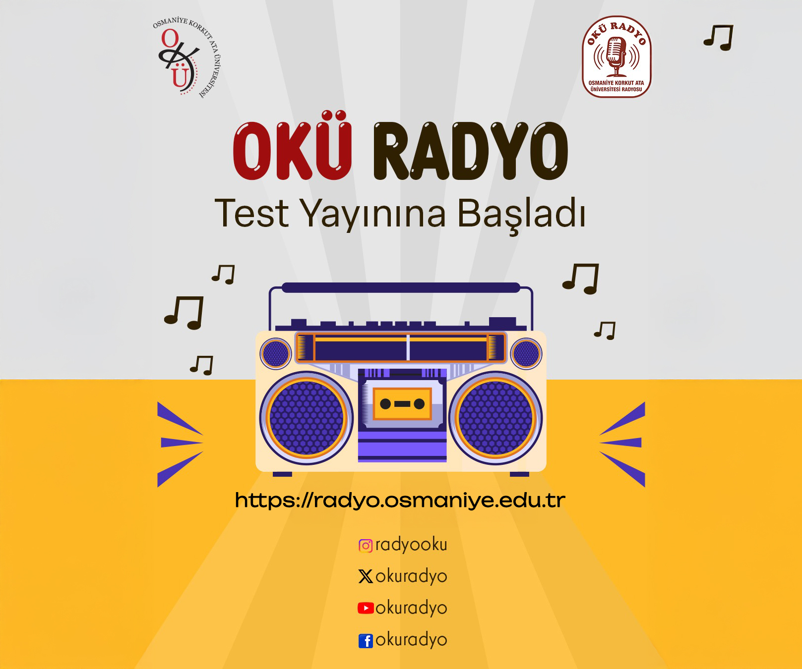 OKÜ RADYO Yayın Hayatına Başlıyor