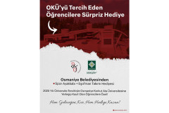 OKÜ’ye Yerleşen Öğrencilere Osmaniye Belediyesi’nden Spor Ayakkabı ve Eşofman Takımı Hediyesi