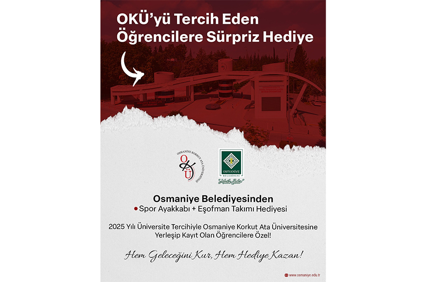 OKÜ’ye Yerleşen Öğrencilere Osmaniye Belediyesi’nden Spor Ayakkabı ve Eşofman Takımı Hediyesi
