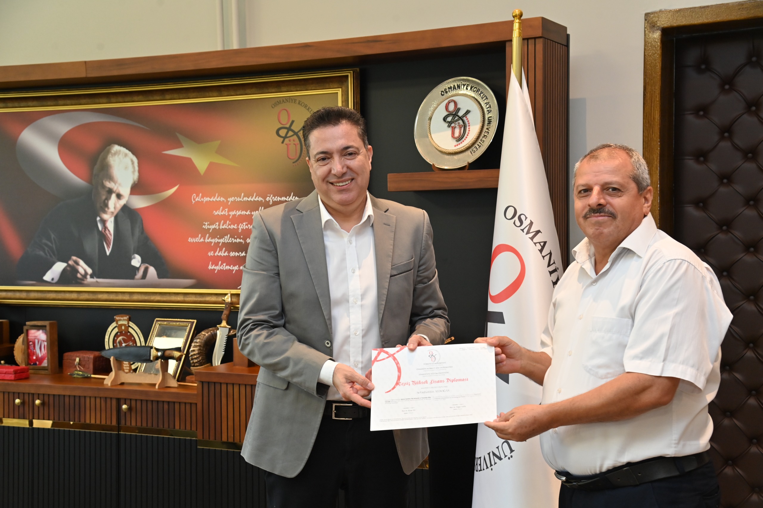 SMMM Odası Başkanı Sebahattin Aydoğan ve Oda Yönetiminden Rektörümüze Ziyaret