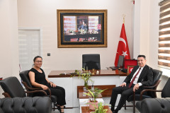 Rektörümüzden İdare Mahkemesi Başkanı Emine Ünsat’a İade-i Ziyaret