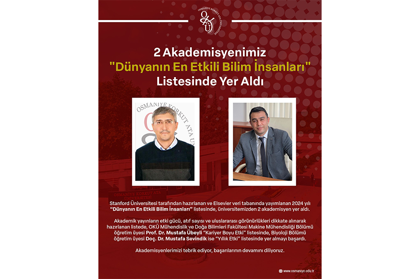 2 Akademisyenimiz 