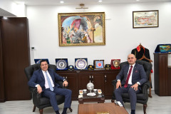 Rektörümüz, Osmaniye Cumhuriyet Başsavcısı Arısoy ve Adalet Komisyonu Başkanı Özbaş’ı Ziyaret Etti