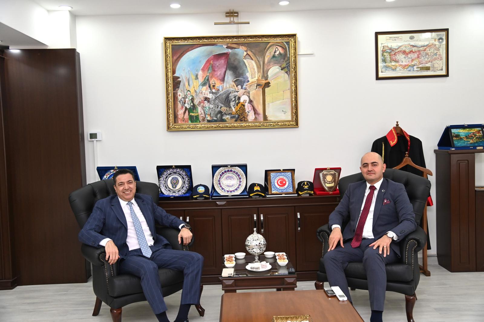 Rektörümüz, Osmaniye Cumhuriyet Başsavcısı Arısoy ve Adalet Komisyonu Başkanı Özbaş’ı Ziyaret Etti