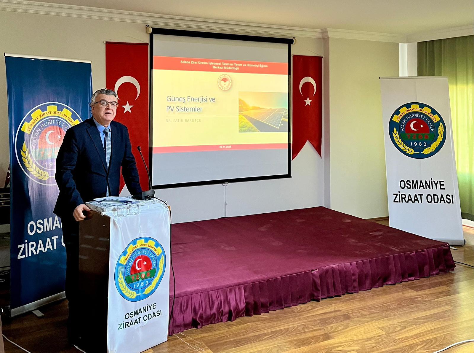 Üniversitemizden Tarımda Yenilenebilir Enerji Kullanımına Yönelik Bilgilendirme Programı