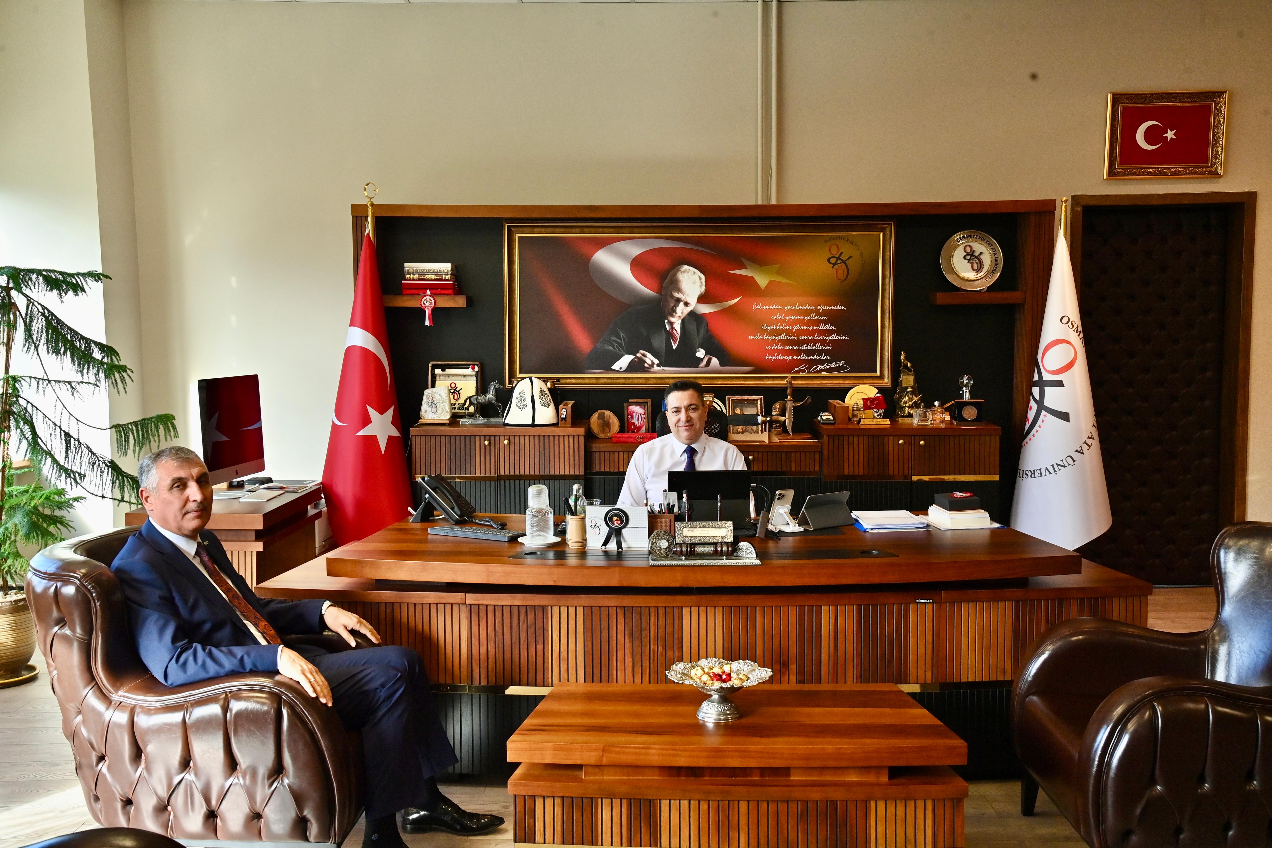 SGK İl Müdürü Soner Doğan’dan Rektörümüze Ziyaret