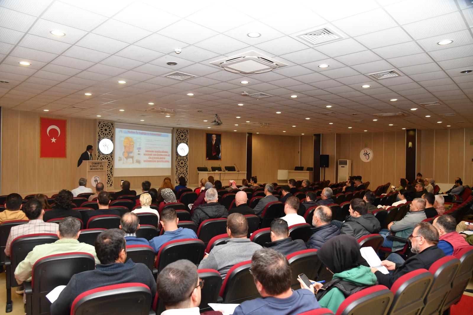 Üniversitemiz Personeline İş Sağlığı ve Güvenliği Eğitimi Verildi