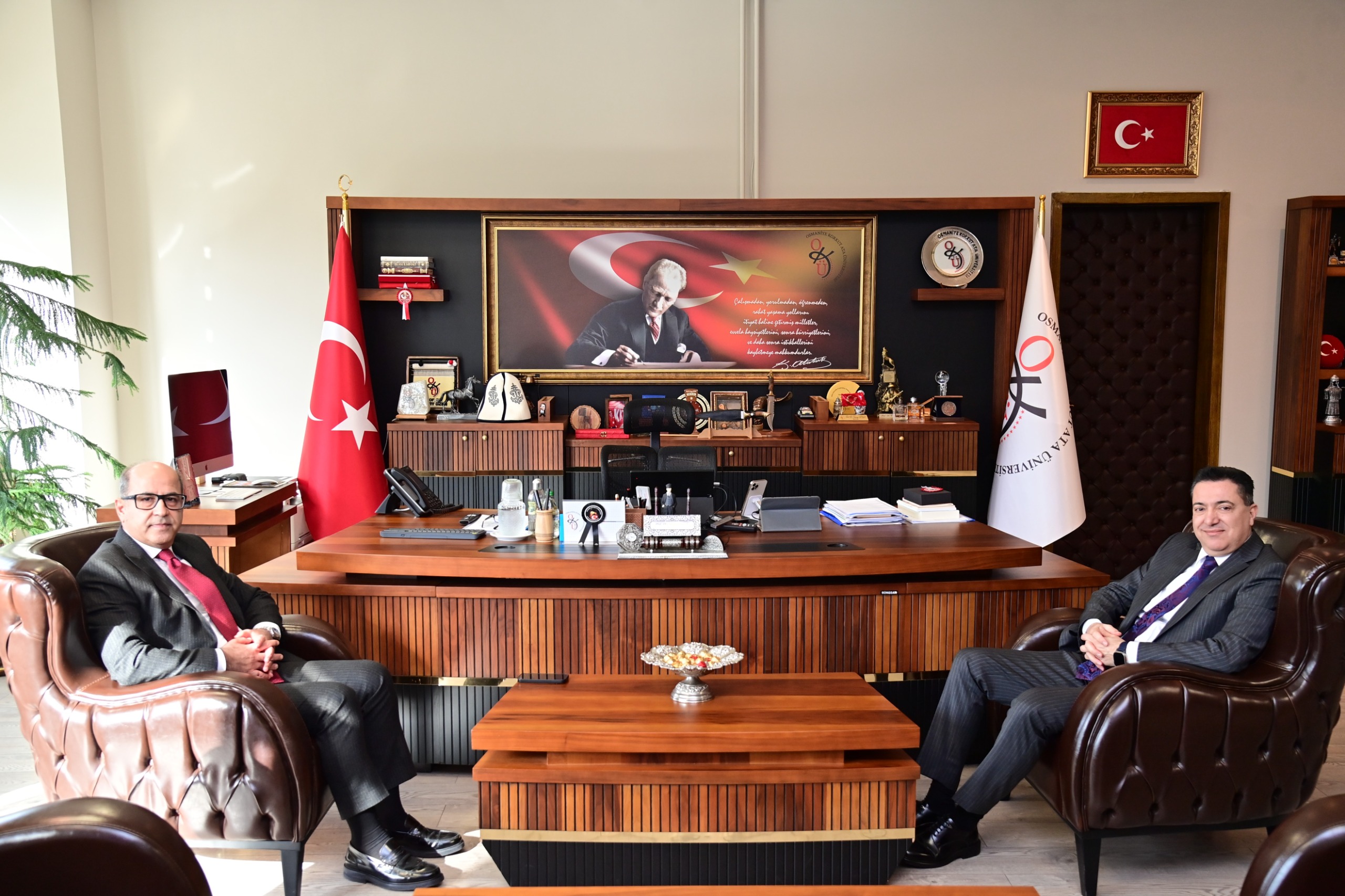 KSÜ Rektör Yardımcısı Prof. Dr. Orhan Doğan’dan Rektörümüze Ziyaret