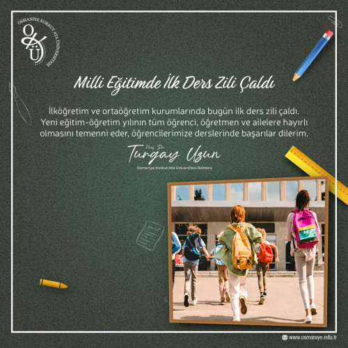 MEB İlk Ders Zili Çaldı