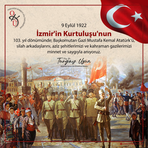9 Eylül İzmir'in Kurtuluşu Mesajı