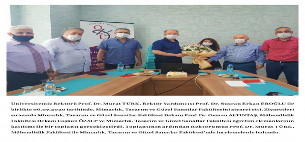 Our Rector, Prof. Dr. Murat TÜRK, visited our Faculty.