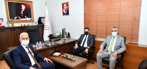 Rektörümüz Prof. Dr. Turgay Uzun, İl Milli Eğitim Müdürü Aydın Albakı Ziyaret Etti