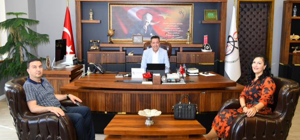 Mimar ve Mühendisler Grubu Başkanı Banu Başlamış Asker'den Rektörümüze Ziyaret