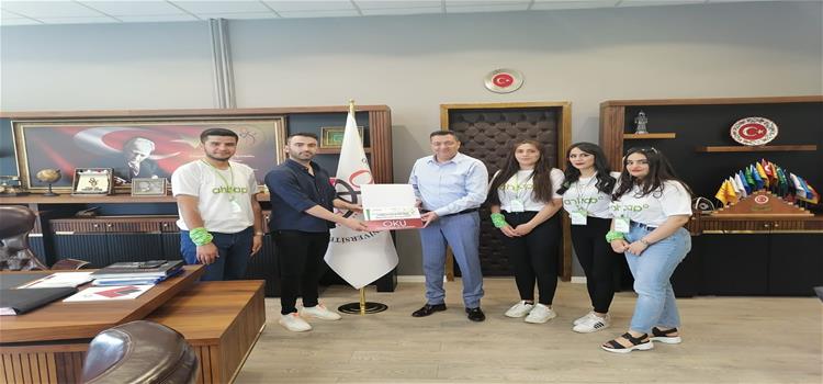 OKÜ Ahbap Kulübü Rektörümüzü Ziyaret Etti