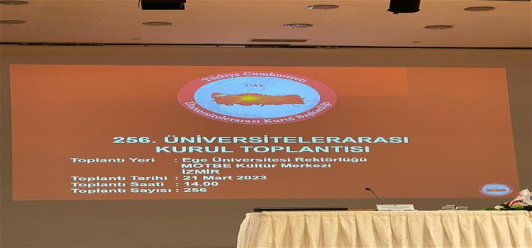 Üniversitemiz Rektörü Prof. Dr. Turgay Uzun, 256. ÜAK Toplantısına Katıldı