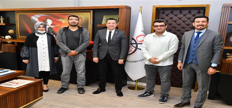 Rektörümüz Dünya Birinciliği Elde Eden Öğrencileri Tebrik Etti