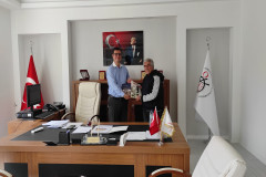 Emekli Öğr.Gör. Dr. Selahattin BEYAZ, Meslek Yüksekokulumuz Müdürümüzü ziyaret etti 
