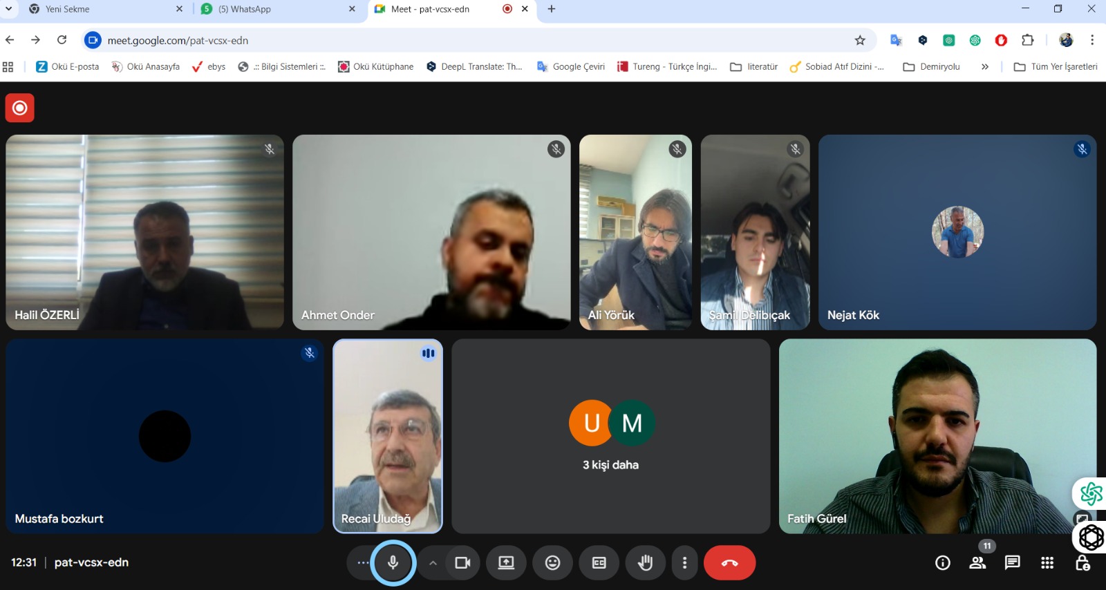 Ulaştırma Hizmetleri Bölümü, Raylı Sistemler İşletmeciliği Programı Danışma Kurulu Toplantısı Çevrimiçi Olarak Gerçekleştirildi.