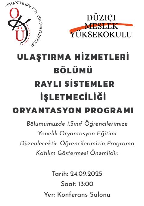 ORYANTASYON EĞİTİMİ