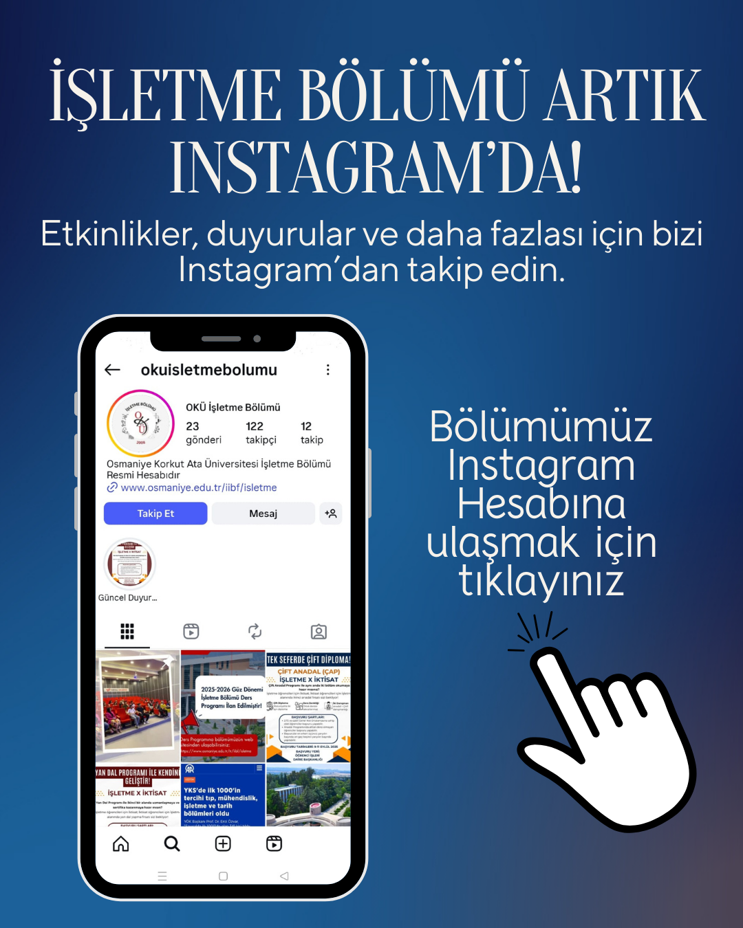 İŞLETME BÖLÜMÜ ARTIK INSTAGRAM'DA!