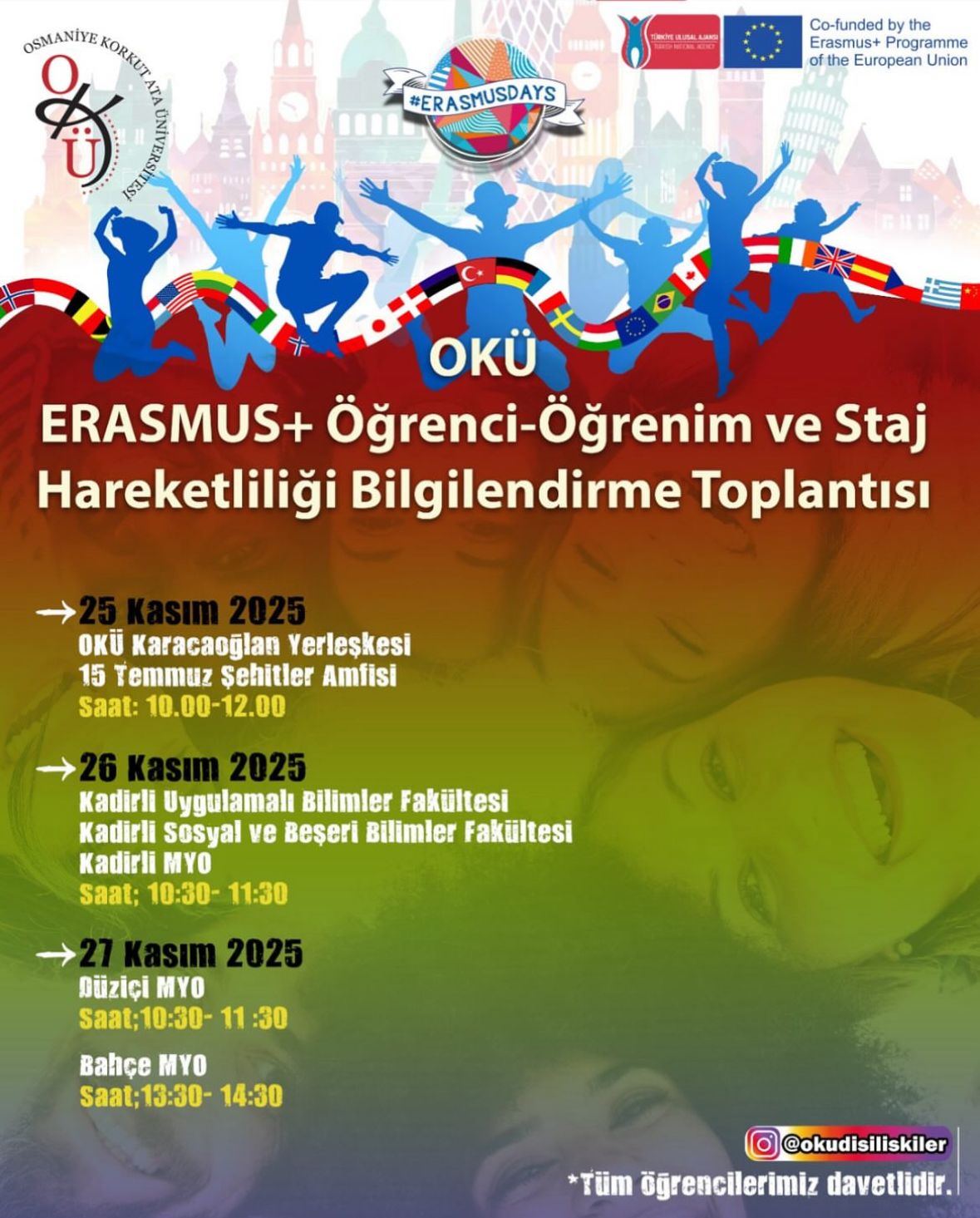 ERASMUS+ Öğrenci-Öğrenim ve Staj Hareketliliği Bilgilendirme Toplantısı