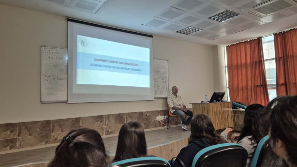 Bölümümüz Öğrencilerine Yönelik Akreditasyon ve Kalite Güvence Farkındalık Toplantısı Gerçekleştirildi 
