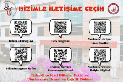 Uluslararası Ticaret ve Lojistik Bölümü QR Kodlu Bilgi Panoları Uygulaması Başlatıldı!