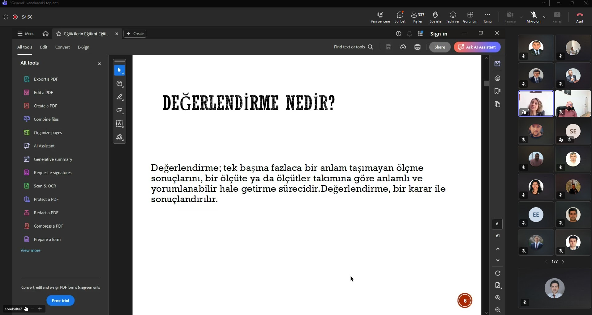 Üniversitemizde Eğiticilerin Eğitimi Programı Başladı