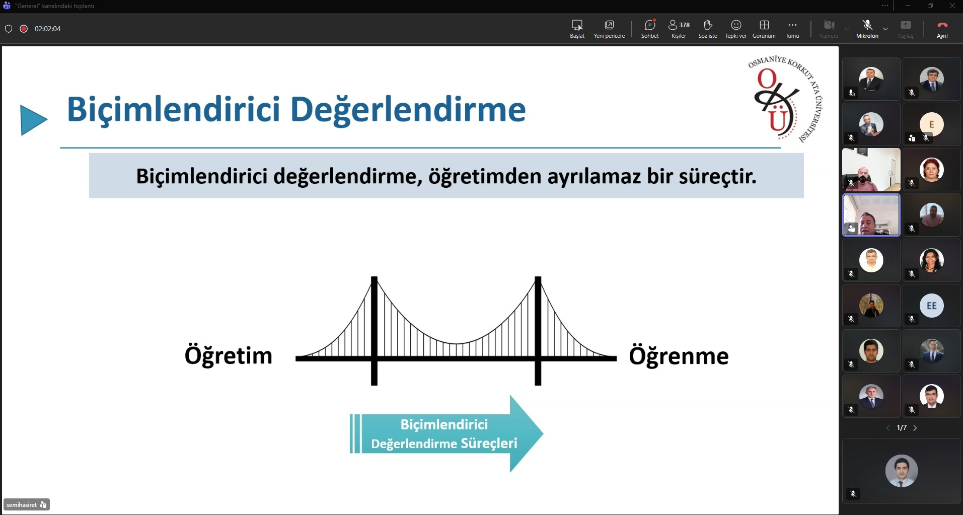 Üniversitemizde Eğiticilerin Eğitimi Programı Başladı