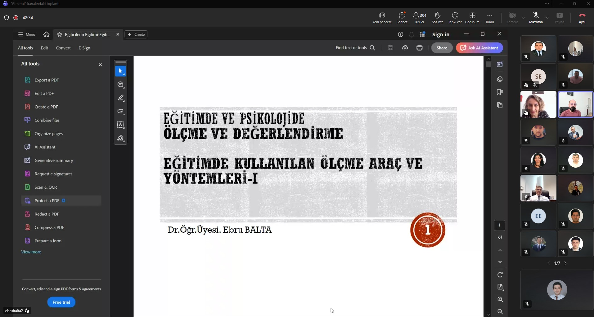 Üniversitemizde Eğiticilerin Eğitimi Programı Başladı