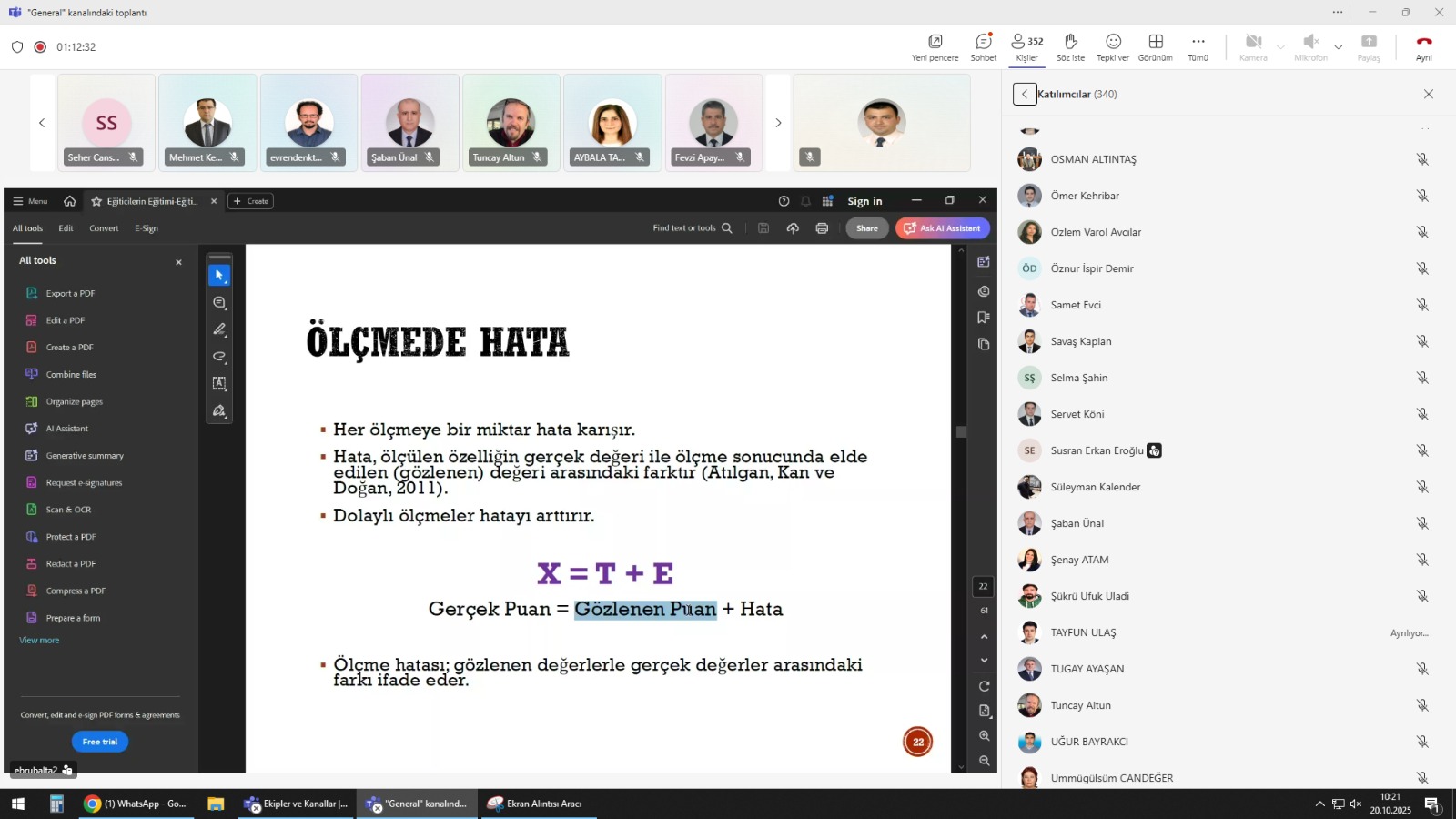 Üniversitemizde Eğiticilerin Eğitimi Programı Başladı