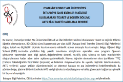 Bölümümüz Bologna Bilgi Paketi Hazırlama Rehberi Yayınlandı