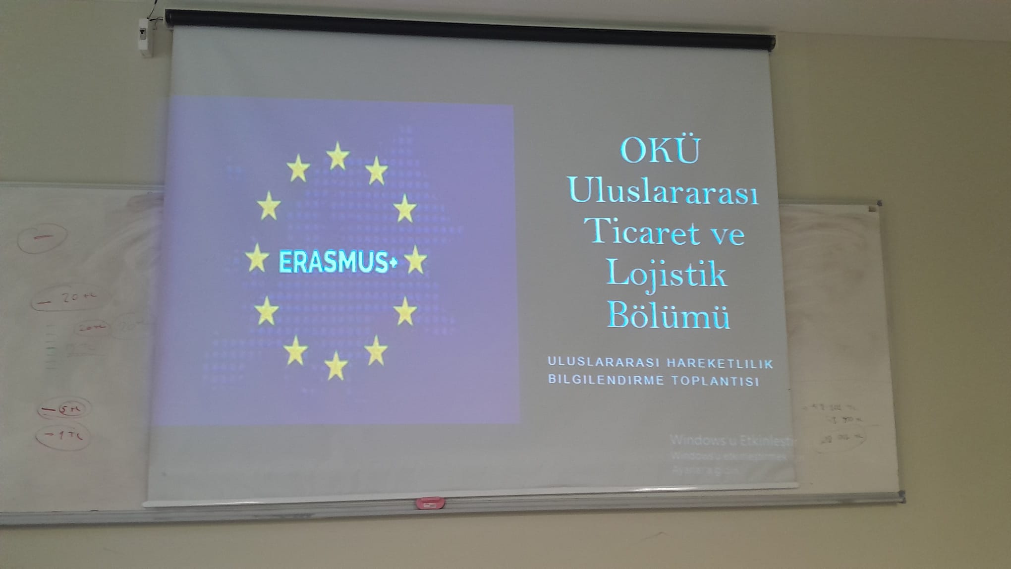 Bölümümüzde “Uluslararası Hareketlilik ve Erasmus+ Deneyim Paylaşımı” Heyecanı