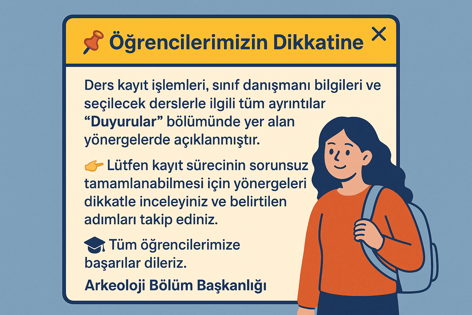 Ders Kaydı, Sınıf Danışmanı Bilgileri ve Ders Seçimi