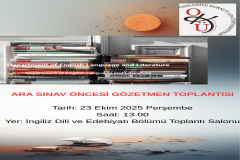 Ara Sınav Öncesi Gözetmen Toplantısı Gerçekleştirildi!