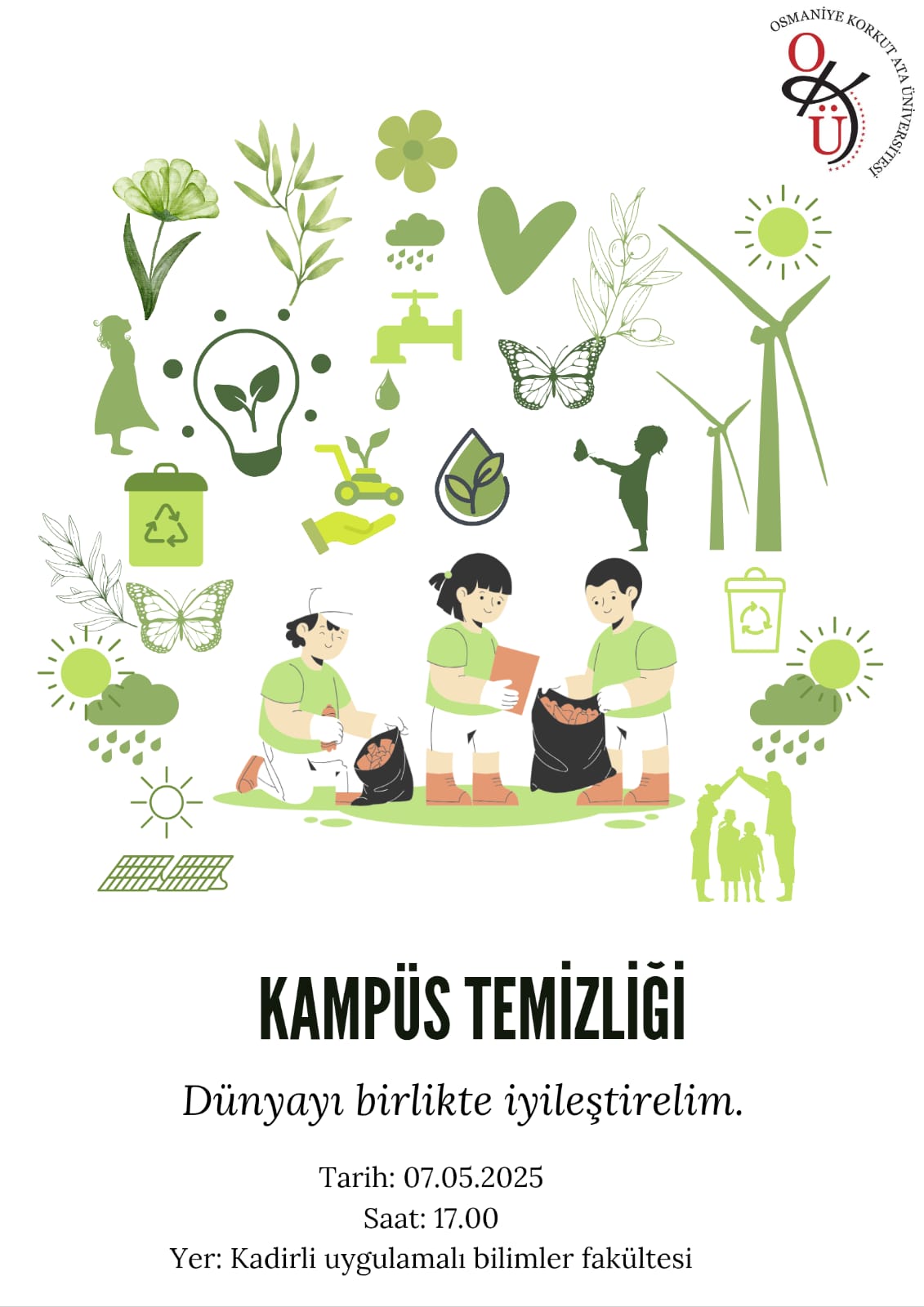 GASTRONOMİ ÖĞRENCİLERİNDEN KAMPÜSE TEMİZ BİR DOKUNUŞ