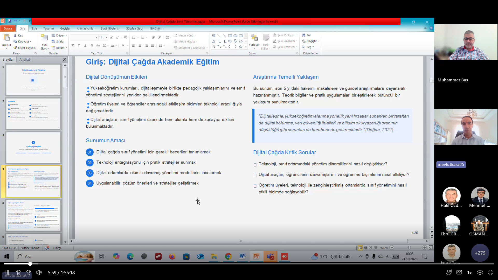 Eğiticilerin Eğitimi” Programının İkinci Günü Gerçekleştirildi
