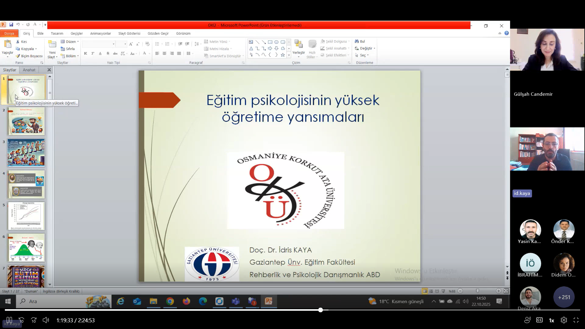 Eğiticilerin Eğitimi” Programının Üçüncü Günü Gerçekleştirildi