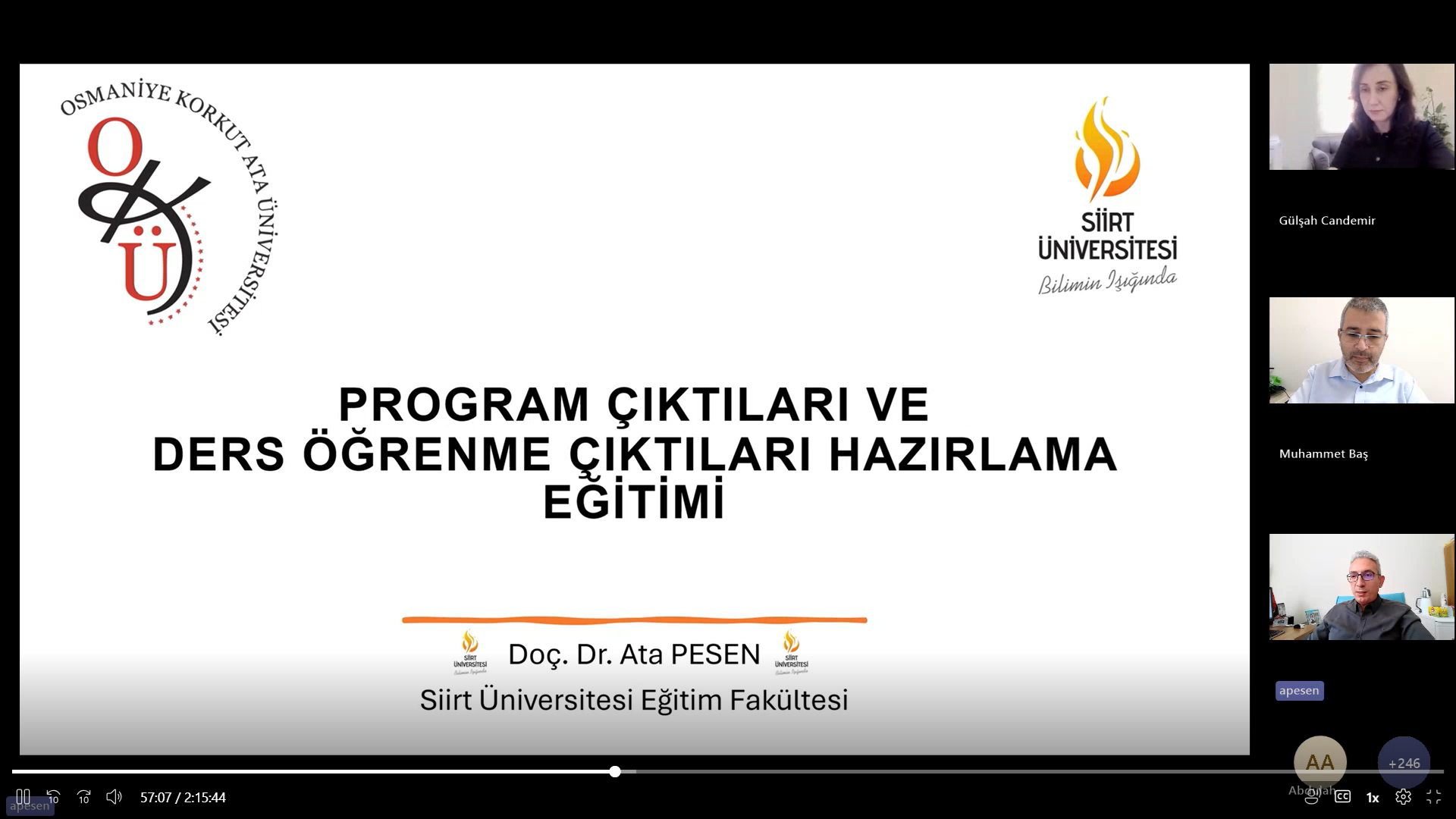 Eğiticilerin Eğitimi” Programının Dördüncü Günü Gerçekleştirildi