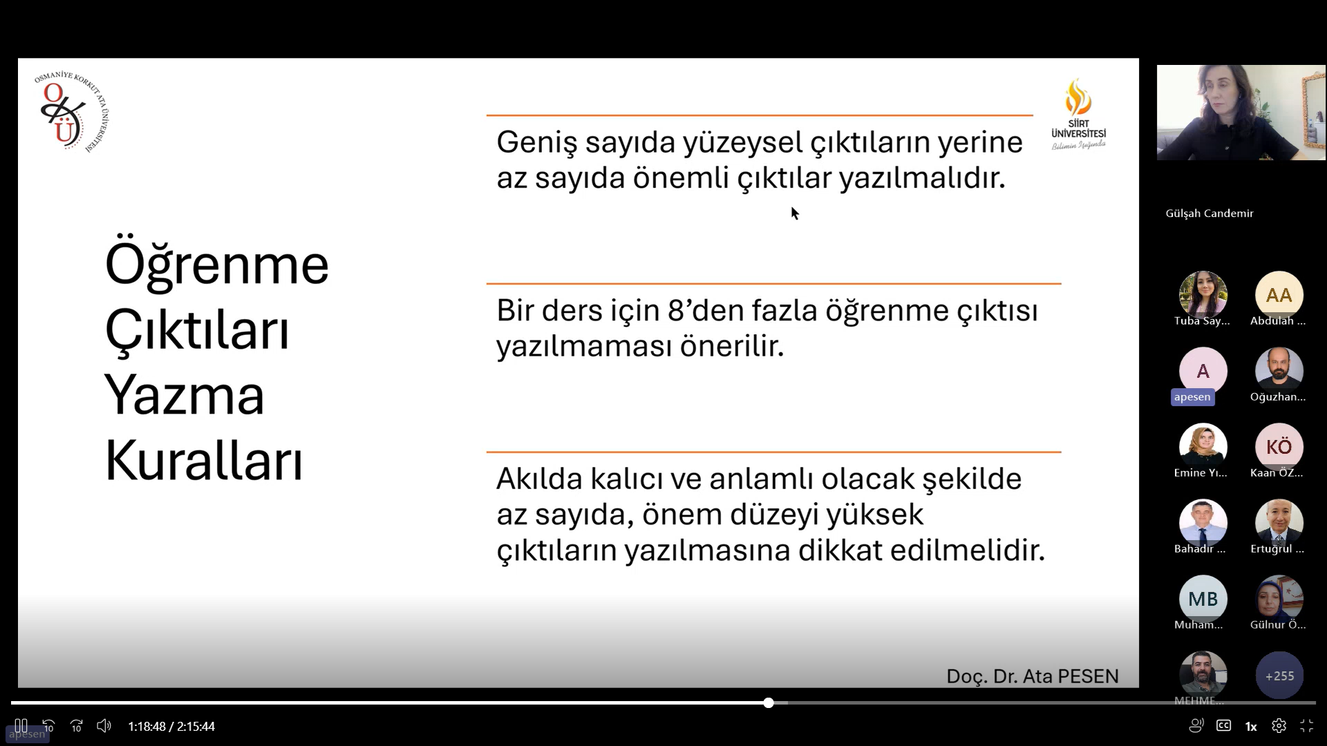 Eğiticilerin Eğitimi” Programının Dördüncü Günü Gerçekleştirildi