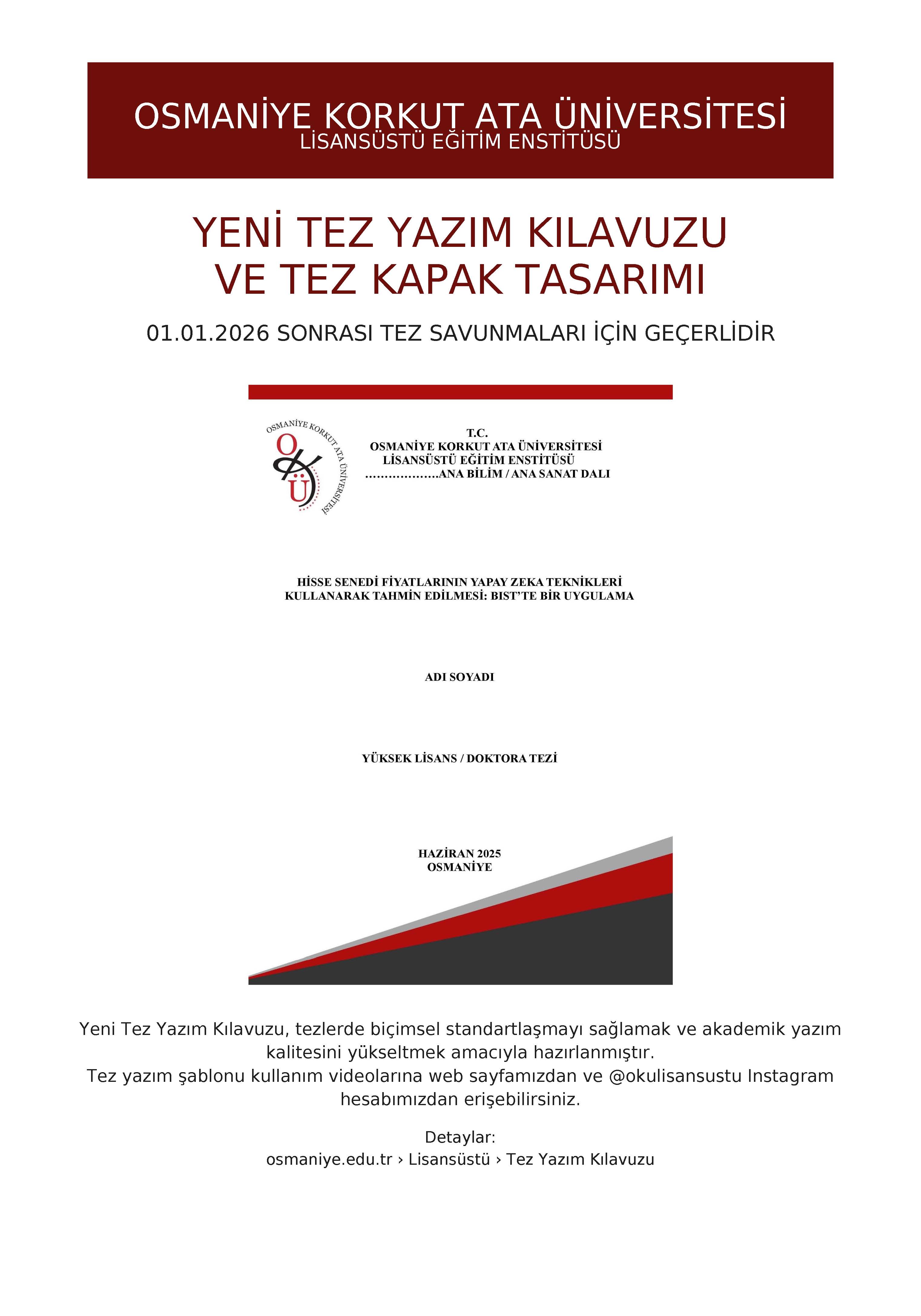 Tez Yazım Kılavuzu