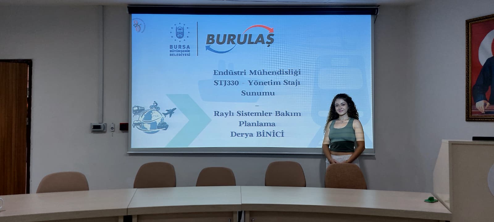 Bölümümüz Öğrencileri Staj Sunumlarını Gerçekleştirdi