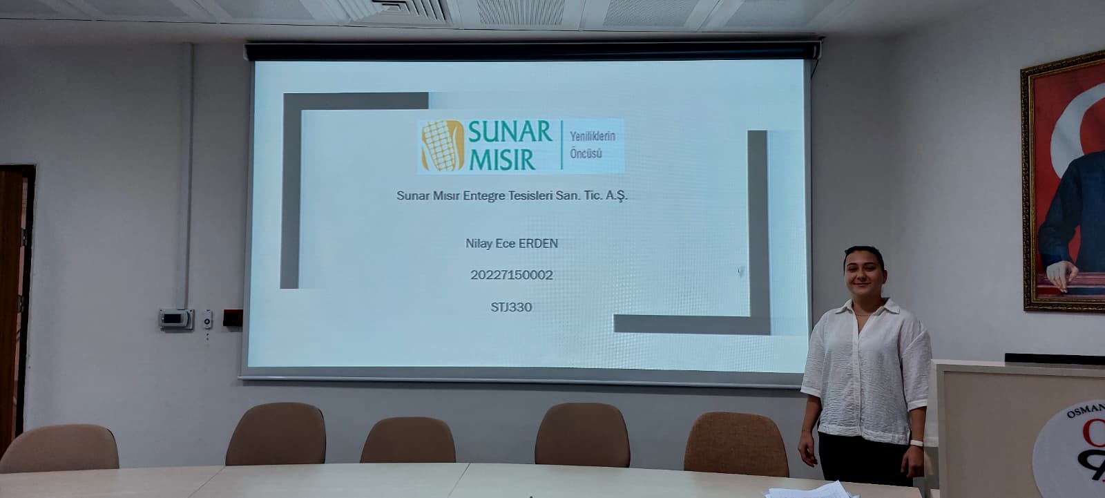 Bölümümüz Öğrencileri Staj Sunumlarını Gerçekleştirdi