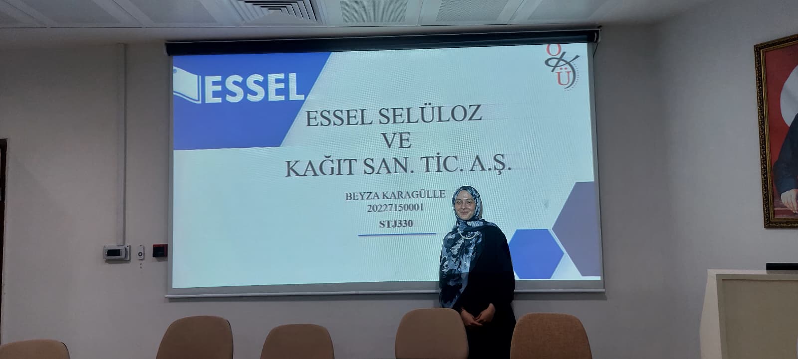 Bölümümüz Öğrencileri Staj Sunumlarını Gerçekleştirdi