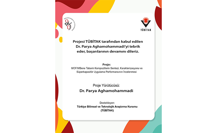 Dr. Parya Aghamohammadi’nin TÜBİTAK 3501 Projesi Desteklenmeye Hak Kazandı