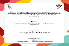 Öğretim Üyemizin Projesine TÜBİTAK Desteği